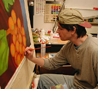 me painting Midnight Snack